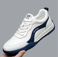 Chaussures décontractées pour hommes Printemps 2026 Nouveautés Baskets confortables à lacets, semelle souple, tige souple, respirantes, couleur unie