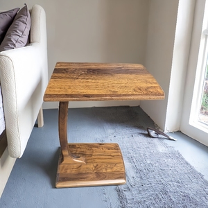 Hiện đại tối giản vuông di chuyển trà/Bàn cà phê gỗ rắn cho phòng khách hoặc ban công sử dụng bàn góc nhỏ - Product Image 2