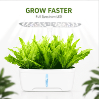 Machine hydroponique intelligente à 8 trous, capable de se connecter à internet pour un système d'éclairage automatique des plantes.