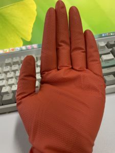 Gants jetables en nitrile sans poudre, sans latex, à texture diamant, de qualité industrielle, résistants, 8 mil, avec logo personnalisé - Product Image 4