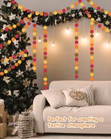 Guirlande de fanions Feuilles d'automne, Décorations suspendues pour Thanksgiving, Anniversaire sur le thème de la récolte d'automne, Baby Shower, Fournitures pour fêtes de mariage