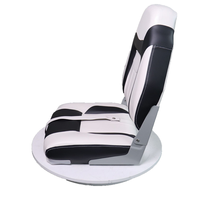 Chaise pliante en cuir PU imperméable à l'eau ISURE MARINE Siège à dossier haut Bleu Noir Marine Yacht Luya Bateau de pêche