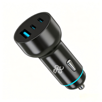 Schnelles Laden PD 36W Auto-Ladegerät Multi-Port Tragbares Schnellladegerät USB-A 2*Typ-C Auto-Ladegerät für Mobiltelefon Tablet