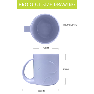Bathroom Cute Elephant Durable BPA Free Plastic Toothbrush Cup with <b>Toothpaste</b> Gargle <b>Holder</b> for Children & Adults - Product Image 6
