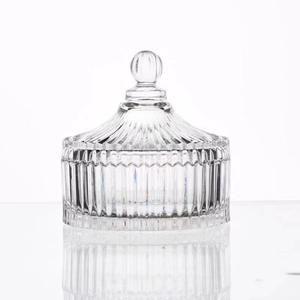 Logo kustom hadiah Natal stoples penyimpanan kaca permen gula toples kaca dengan tutup, Ideal untuk permen, perhiasan dan barang kecil - Product Image 5