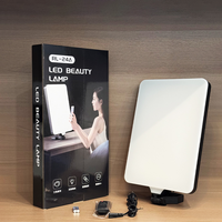 RL-24A Lumière d'appoint rechargeable pour diffusion en direct de 19 pouces, panneau LED plat à gradation progressive RG0 pour le streaming en direct