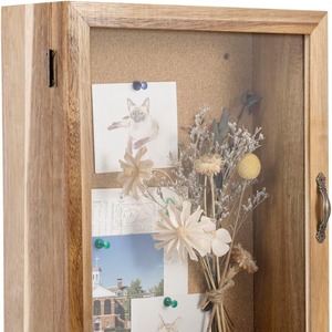 Wall-<b>mounted</b> wooden shade box, solid wood acrylic display box, plant specimen, dried flower, photo <b>frame</b>, collectible storage - Product Image 2
