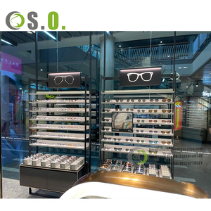 Wandmontage Brillen Vitrine Kast Oogbril <span class=keywords><strong>Showcase</strong></span> Interieur Ontwerp Voor Optische Winkel - Product Image 1