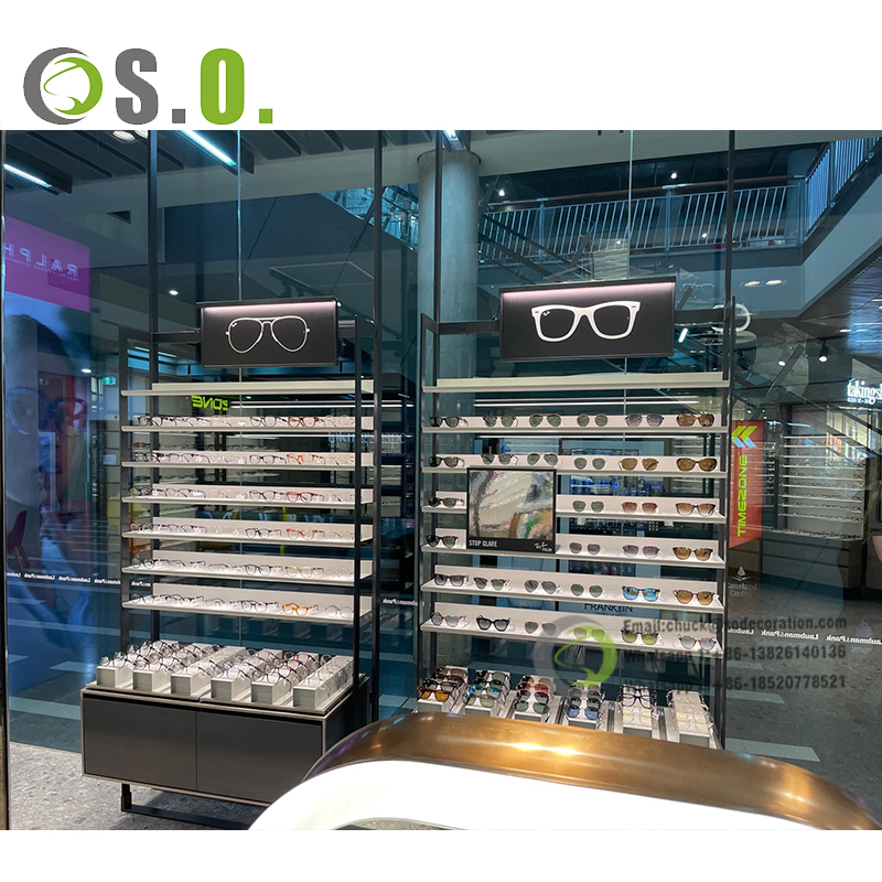 Optical Shop Window Display Stylish Eyewear Showcase