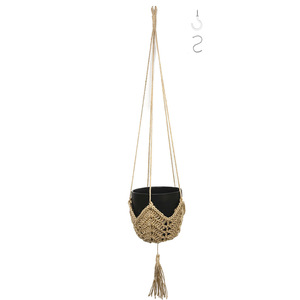 Pots de jardin Jardinières Paniers faits à la main Paniers suspendus en <span class=keywords><strong>corde</strong></span> de sisal avec jarret - Product Image 4