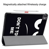 Étui de support en cuir PU magnétique léger à trois volets pour nouvel iPad Air Pro 13 2024 sacs pour ordinateur portable de couverture d'affichage vertical mince