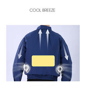 Chaleco de refrigeración portátil para aire acondicionado, USB ropa reflectante, chaqueta de ventilador ajustable de 3 velocidades para trabajo y deportes al aire libre - Product Image 6