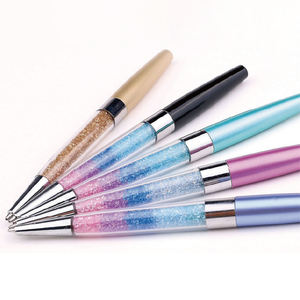 Promozionale Mulit-colori cristallo rotto diamante ruotare penna a sfera in metallo con Logo personalizzato stampato per i regali - Product Image 1