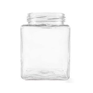Frascos de Vidrio Herméticos Cuadrados KANGAROO con Tapa de Aluminio/Chapa de Estaño, Logotipo Personalizable, Impresión Serigráfica, Varios Estilos <span class=keywords><strong>para</strong></span> Alimentos - Product Image 1