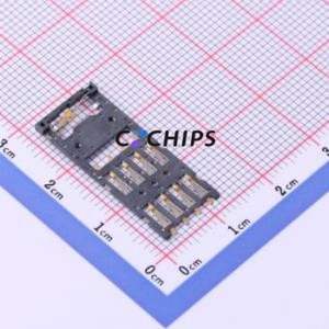 HYCW315-SIM10-045B SIM Card Connector SMD Connector Plug-In Type Mini SIM Card Card Holder With Card Detection - Product Image 1
