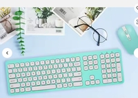 Ensemble clavier souris rétro-éclairé RVB sans fil 2.4G mince avec interrupteur à ciseaux compatible avec ordinateur portable Mac PC de bureau