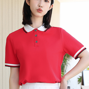 T-shirt à manches courtes pour femmes, haut d'été confortable en pur coton - Product Image 2