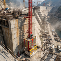Moteur électrique à haut rendement énergétique pour palan de chantier SC200U, conception modulaire en U brevetée, capacité de 2000 kg, hauteur de levage de 120 m