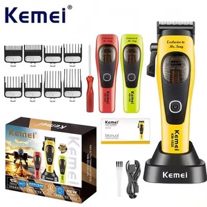 Tondeuses à cheveux professionnelles <span class=keywords><strong>KEMEi</strong></span> KM-1920, moteur à lévitation magnétique 9000 tr/min, batterie Li-ion rechargeable par USB, longueurs réglables - Product Image 6