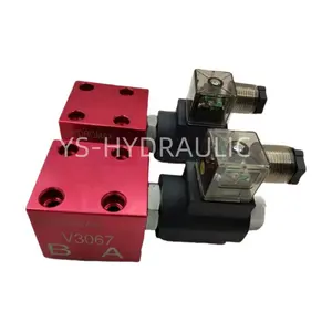 Tubular plug-in electromagnetic check valve one-way and two-way hydraulic V2068/2067/3067/3068 plate stop valve