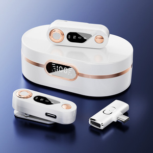 Micrófono Lavalier Inalámbrico Nuevo y en Oferta, Micrófono Pequeño para Grabación <span class=keywords><strong>de</strong></span> Video en Vivo con Teléfono Móvil, Vlog, Radio - Product Image 3