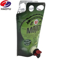 Sac à vin en aluminium de 1L 3L, fabriqué à Qingdao, emballage personnalisé avec valve papillon, sac à valve pour jus liquide