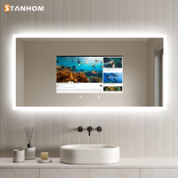 STANHOM Miroir intelligent à écran tactile LED Android 11 pour salle de bains