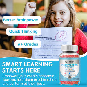 Gomitas de Suplemento para el Cerebro con Vitamina C y D3, Sin Azúcar, Marca Privada OEM, para Niños, con Fosfatidilserina para la Memoria - Product Image 5