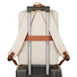 Laptop <b>Backpack</b> Unisex Off White Waterproof <b>Computer</b> Interlayer Travel Casual School Bag Spring 2024 - Product Image 4