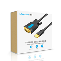 Cable Serial Industrial USB a RS232 DB9 Mindpure, Chip Dual FTDI FT232RL SP213 de 9 Pines, Retención COM para PLC, CNC, Escáner de Código de Barras