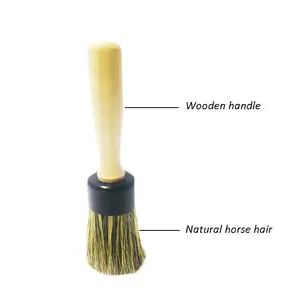 China supplier soft natural bristle car beauty brush