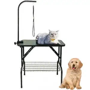 애완 동물 미용 테이블 조정 가능한 애완 동물 휴대용 트리밍 건조 미용 수술대