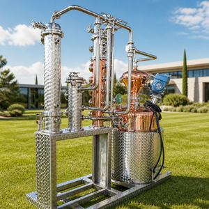 Équipement de distillation d'alcool Tonsen 500L, alambic en cuivre, machine de distillation en acier inoxydable pour whisky, brandy, gin, vodka - Product Image 5