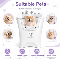 Baignoire transparente Dpbathe à finition haute brillance pour salon de beauté pour animaux de luxe en acrylique