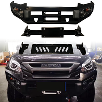 Pare-chocs avant tout-terrain en acier robuste / pour treuil pour Isuzu D-Max (2017-2019 Facelift) Autres accessoires extérieurs