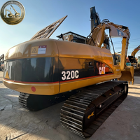Excavatrice sur chenilles d'occasion CAT Caterpillar 320D 320C 320CL de haute performance avec moteur, pompe et boîte de vitesses