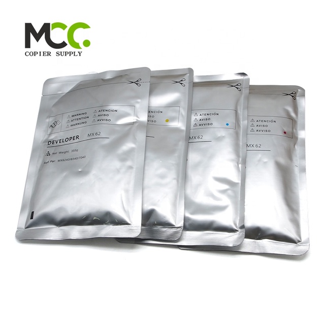 MX62 Developer 355g for Sharp MX-6240N 7040N 6580N 7580N 6500N 7500N 7090N 8090N 6240 7040 6580 7580 6500 7500 7090 8090 62