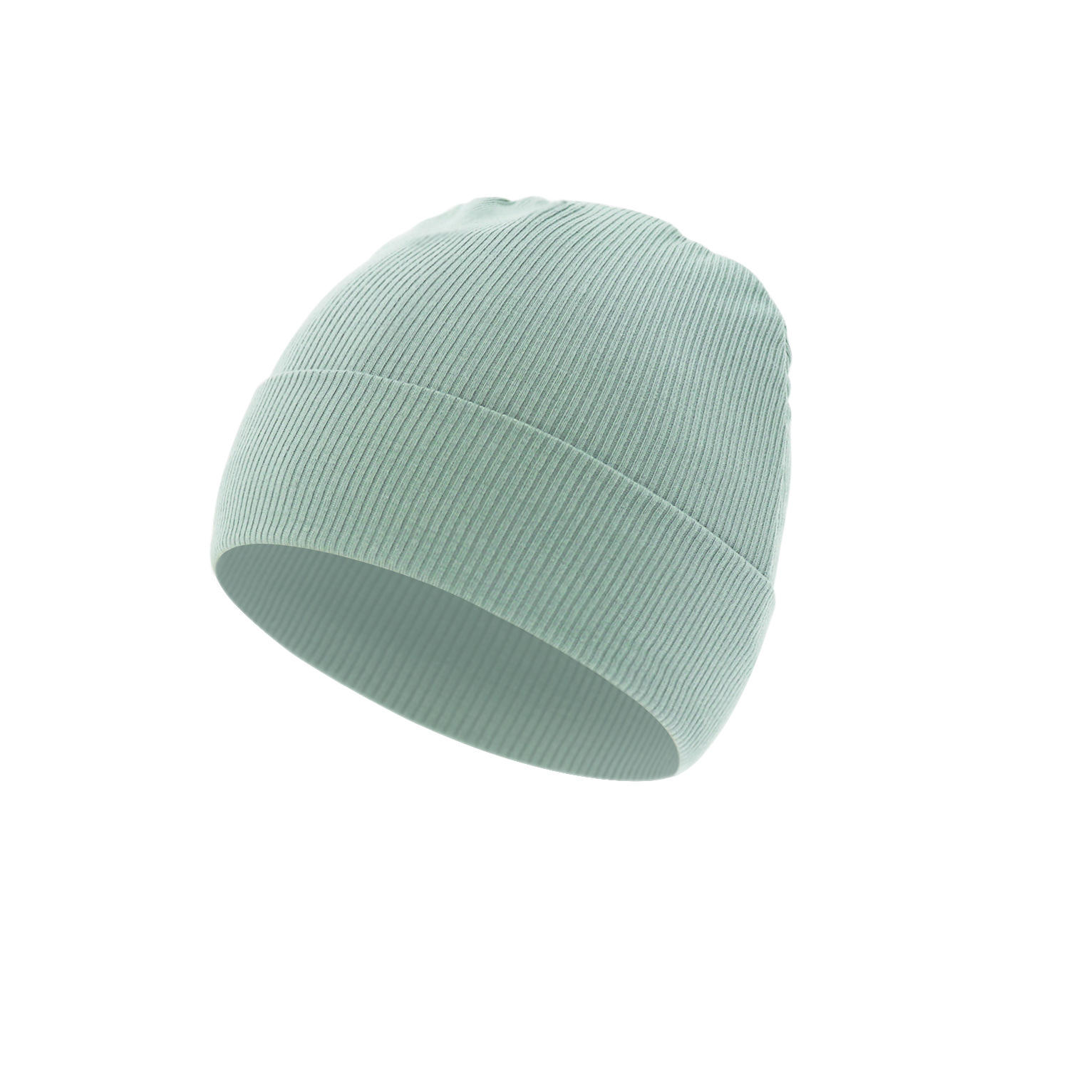 Gray-green (ribbed folded brim hat)