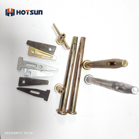 China Supplier Aluminium Formwork Yellow Zinc Solid Hollow Mivan Wedge and Pin for Construction Project Stub Pin 16*70