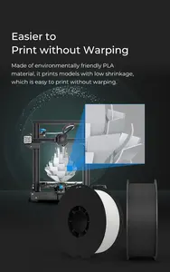 Filamento PLA Creality Ender 1.75mm 2kg Paquete Económico (2 Bobinas) Blanco y Negro Ender-PLA, Compatible con la Mayoría <span class=keywords><strong>de</strong></span> las Impresoras <span class=keywords><strong>3D</strong></span> 2kg - Product Image 4