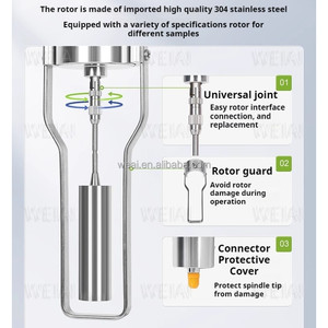 Weiai เครื่องวัดความหนืด NDJ-8S แบบดิจิตอล, เครื่องวัดความหนืดในห้องทดลองการพิมพ์หมึกเคลือบสีน้ำมันอาหารเครื่องสำอาง - Product Image 4