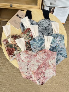 Haut court sexy pour femme, <span class=keywords><strong>corset</strong></span> d'été, débardeur jacquard, <span class=keywords><strong>camisole</strong></span>, soutien-gorge, vêtement d'extérieur, hauts <span class=keywords><strong>corset</strong></span> pour femme - Product Image 3