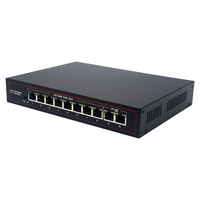 Switch PoE non standard 8 ports 100 Mbps avec 2 ports Uplink 96W 12V 24V pour CCTV et AP sans fil