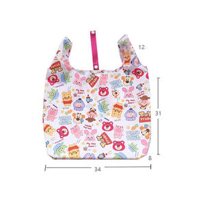 Yeni geri dönüşüm Rpet naylon katlanabilir bez çanta Pet plastik şişe geri dönüşümlü Polyester naylon yırtılmaz katlanır çanta - Product Image 6