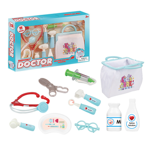 Set di 10 Giocattoli Educativi da <span class=keywords><strong>Dottore</strong></span> per Bambini, Strumenti Medici Finti e Pratica <span class=keywords><strong>Borsa</strong></span> Portaoggetti per Giochi di Ruolo e Apprendimento dell'Empatia - Product Image 5