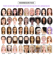 Nouveau style 100 cheveux humains beauté coiffure formation têtes cheveux tête de poupée factice pour la formation pratique tête de mannequin