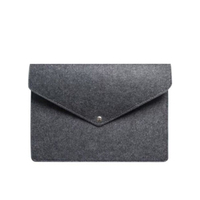 Carpeta de archivos de fieltro A4 de alta calidad, bolsa de documentos, portátil ecológica con solapa de botón, bolsa suave para promoción con logotipo personalizado