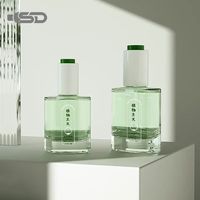 30ml 50ml 100ml Bouteille vide à pompe pour crème d'emballages cosmétiques Bouteille rechargeable en verre pour soins de la peau