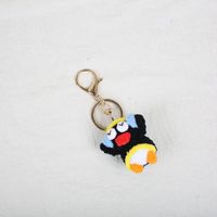 Porte-clés Pingouins Macramé Amigurumi en Crochet, Écouteurs Musicaux, Animaux en Crochet Faits Main, Peluches Tricotées, Porte-clés Pingouins Ronds
