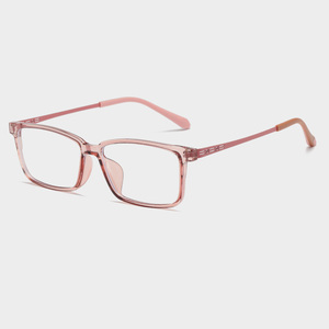 Montura de Gafas Rectangulares de Acero TR90 con Acabado en Cuero, Estilo Vintage Retro, Anti Luz Azul, <span class=keywords><strong>Lentes</strong></span> Acrílicas <span class=keywords><strong>para</strong></span> Hombre y <span class=keywords><strong>Mujer</strong></span>, Color Dorado - Product Image 4